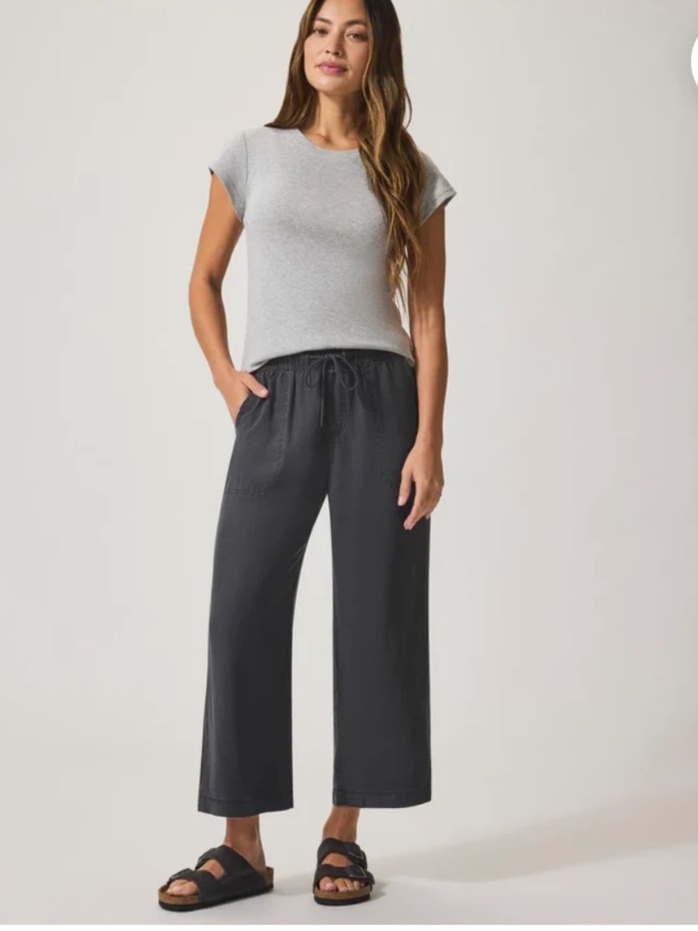 Splendid Angie Wide Leg Crop